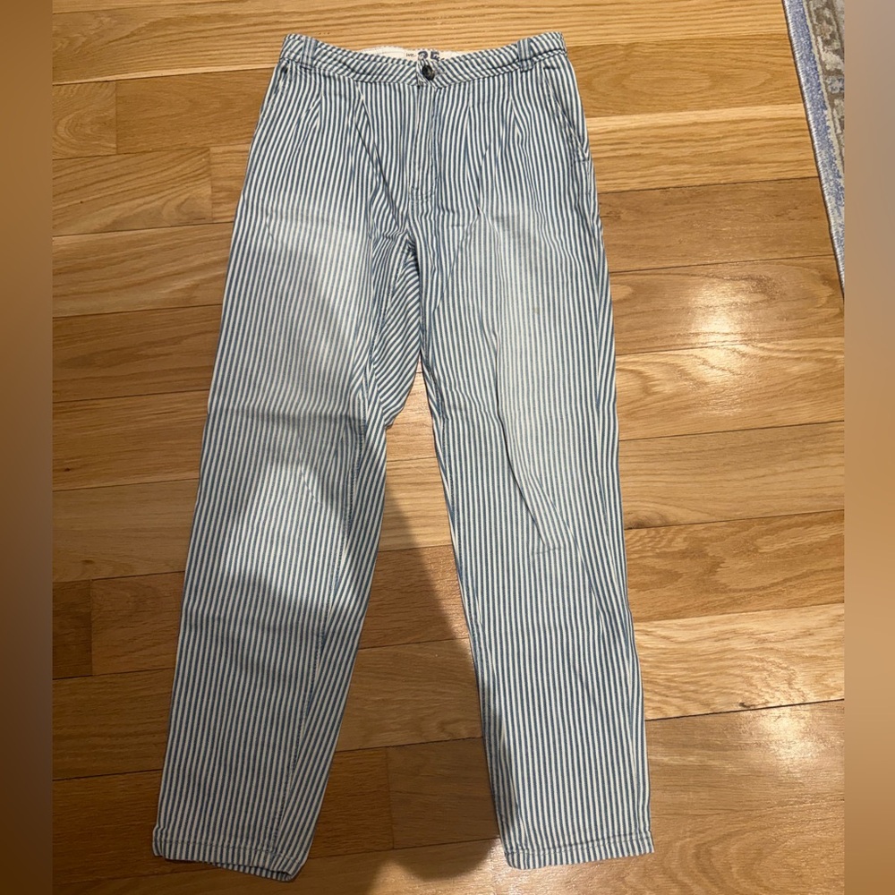 We The Free Blue and White Striped Pants